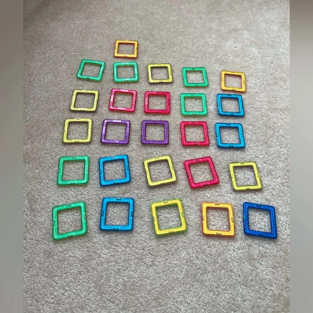 Magnetic Blocks - 90 Piece Set - With Tote Box
